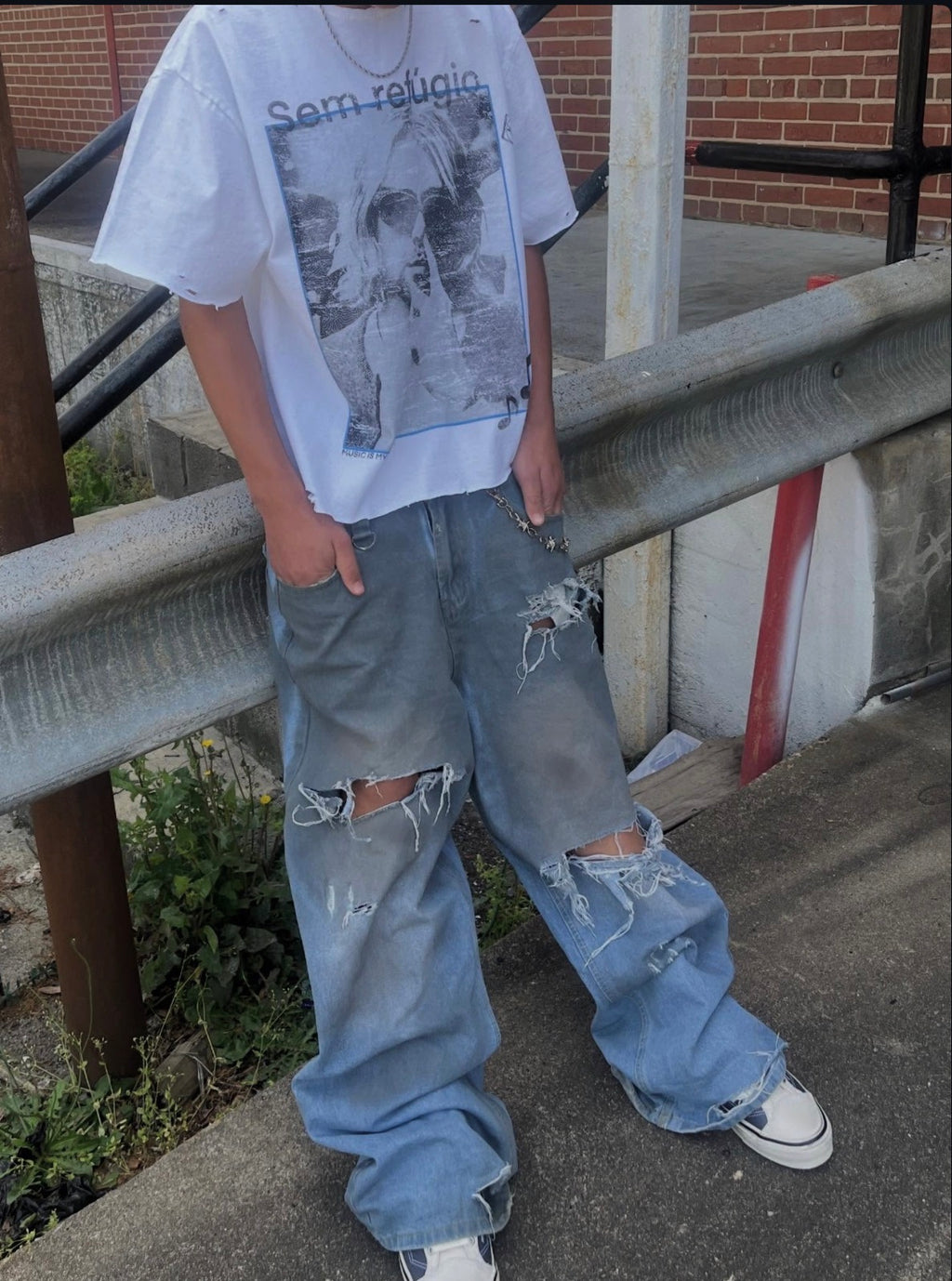 “OIL SPILL’’ BAGGY @$$ DENIM